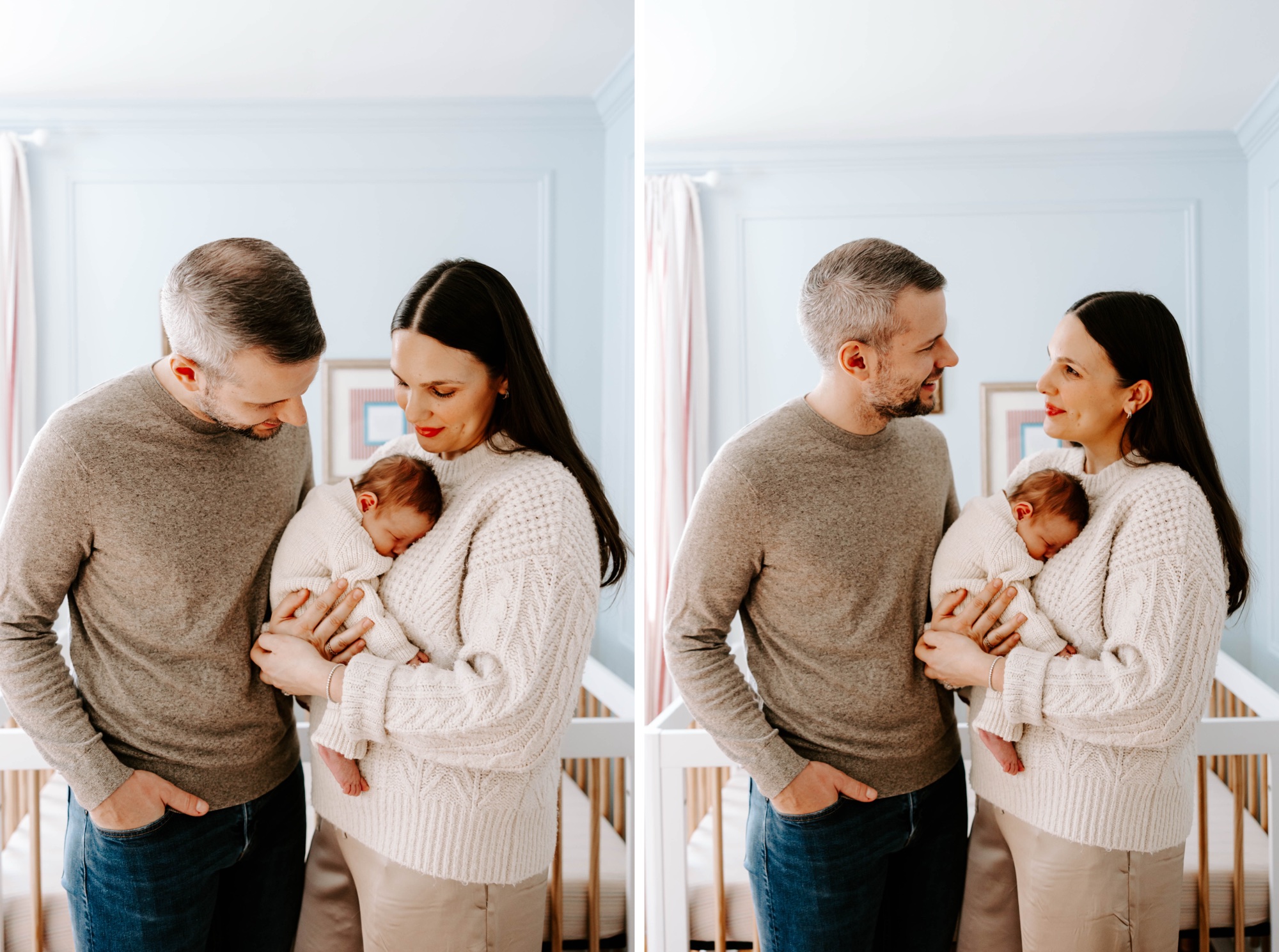 Pittsburgh in-home newborn session with siblings