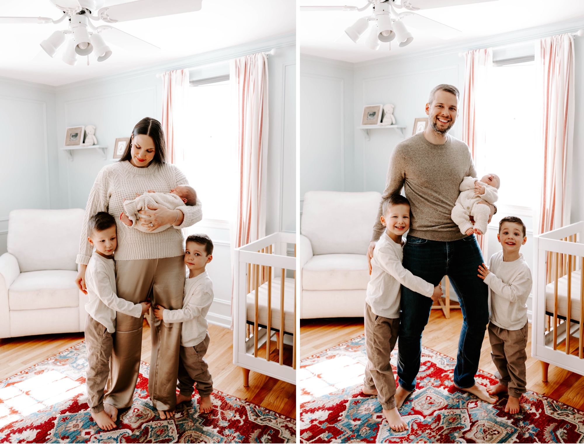 parents with kids portraits