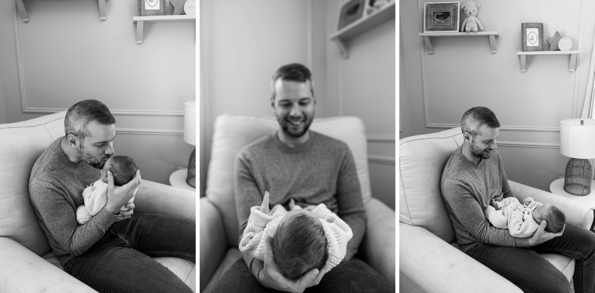 Pittsburgh in-home newborn session with siblings