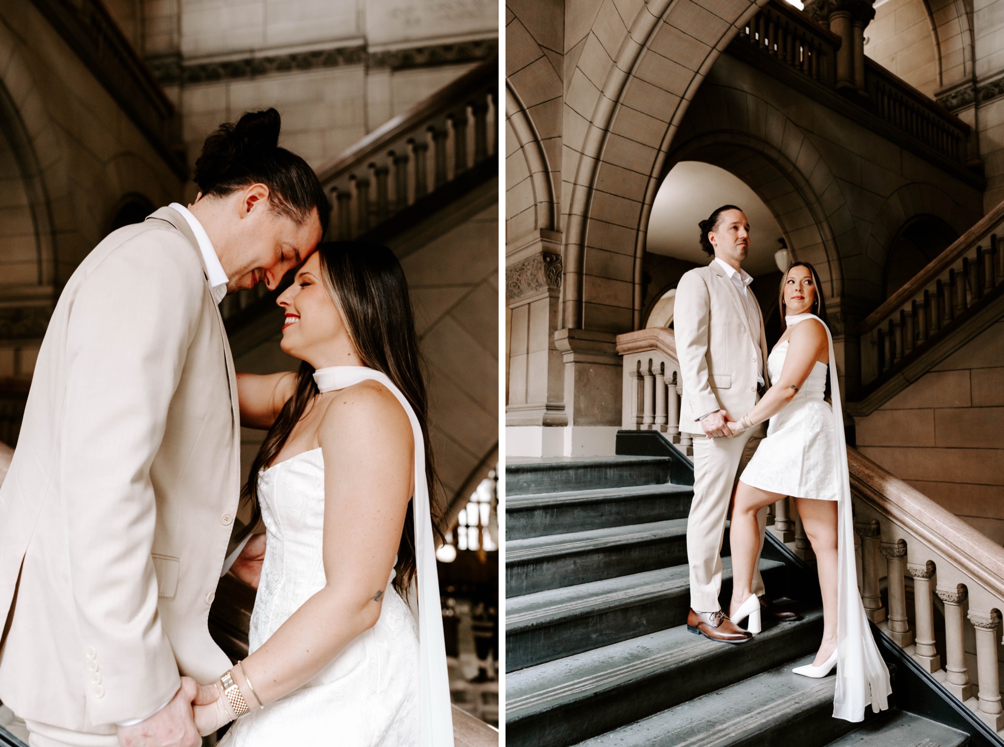 dual setting engagement photo session