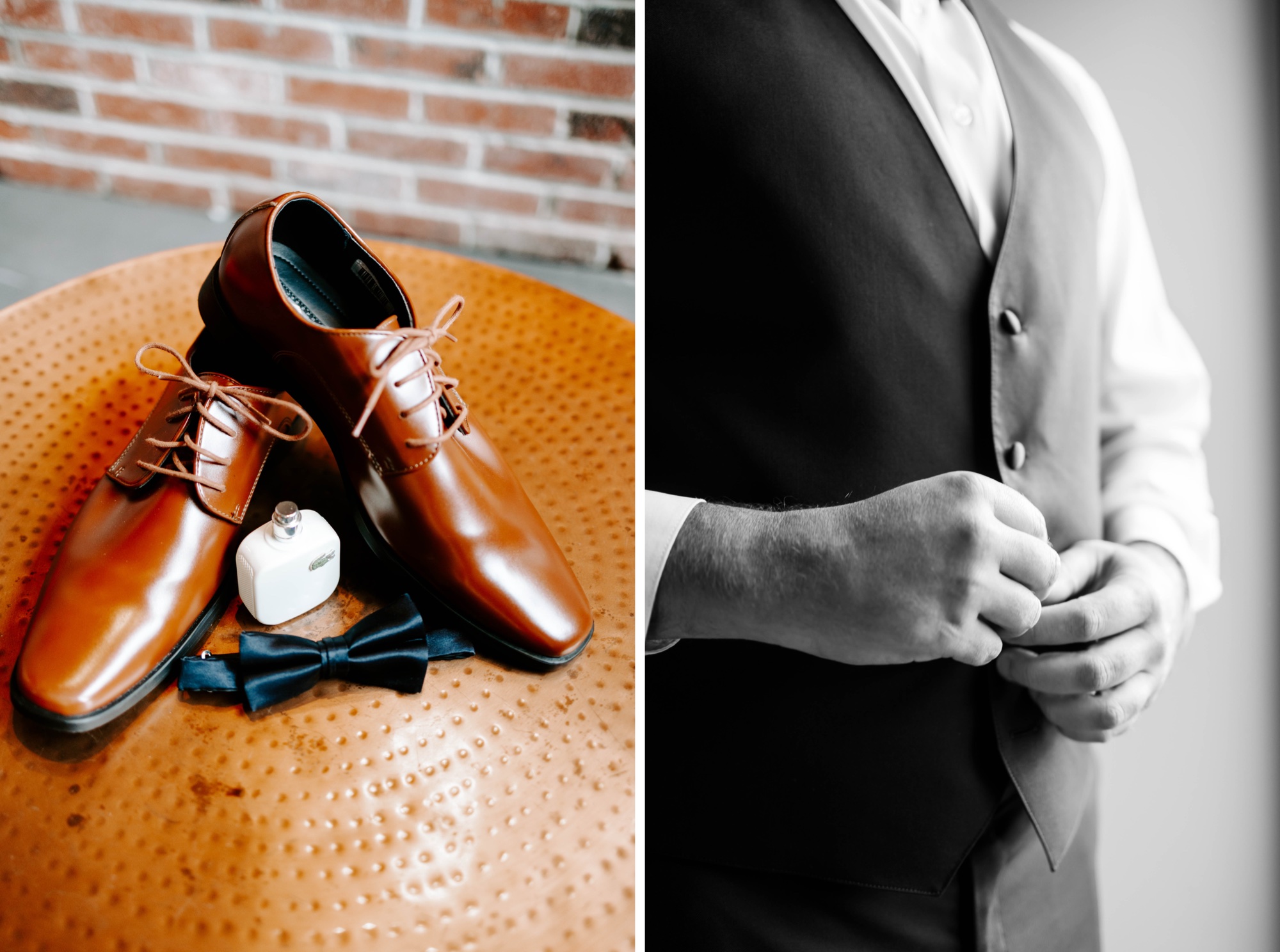 groom getting ready at pittsburgh hotel