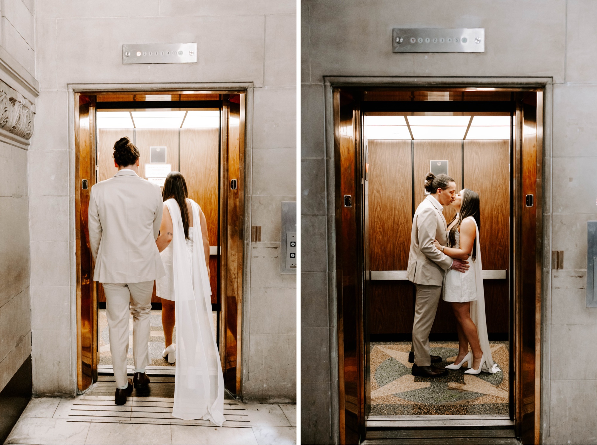 how to take elevator photos for intimate couples session