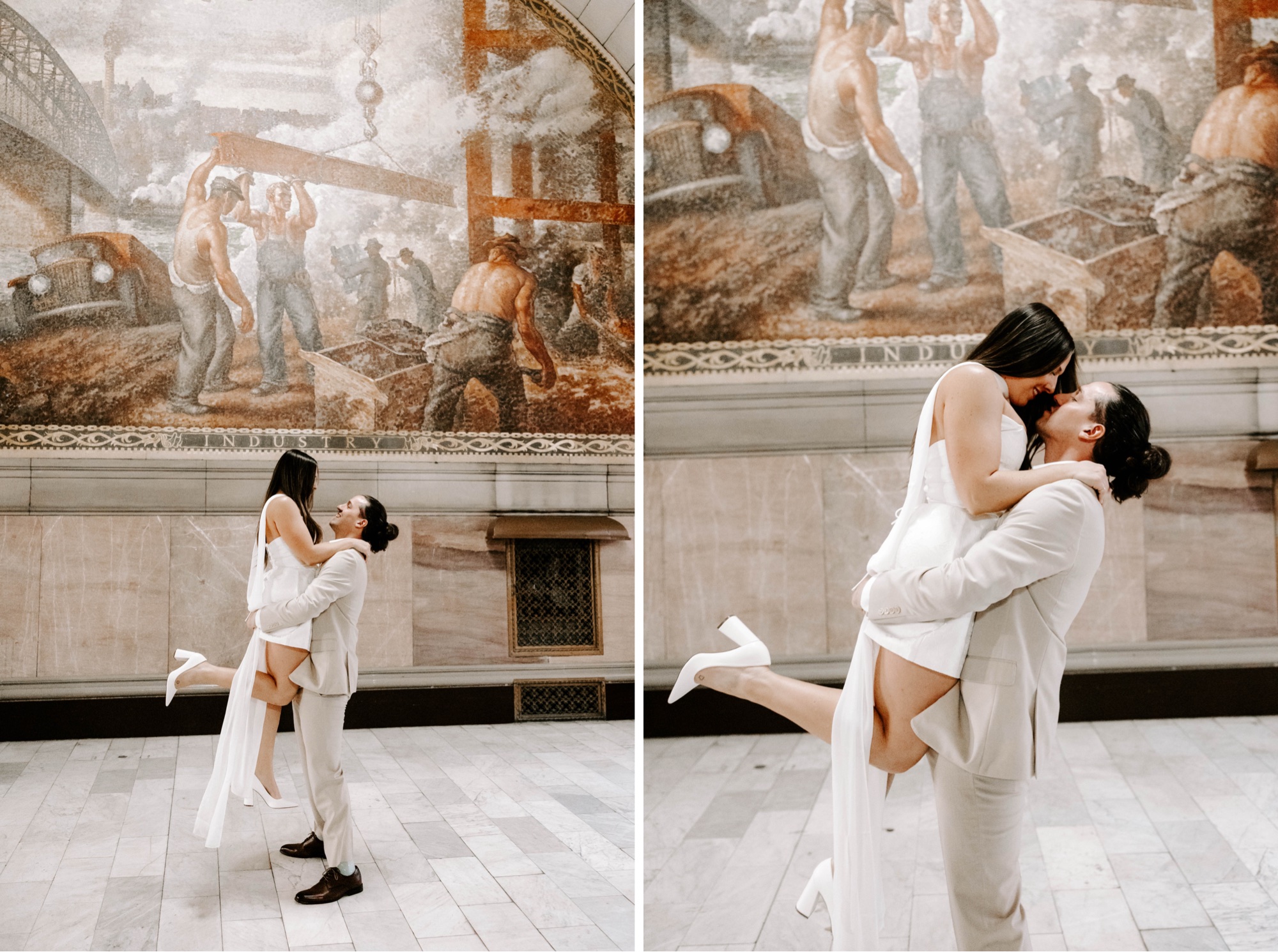 indoor outdoor engagement session