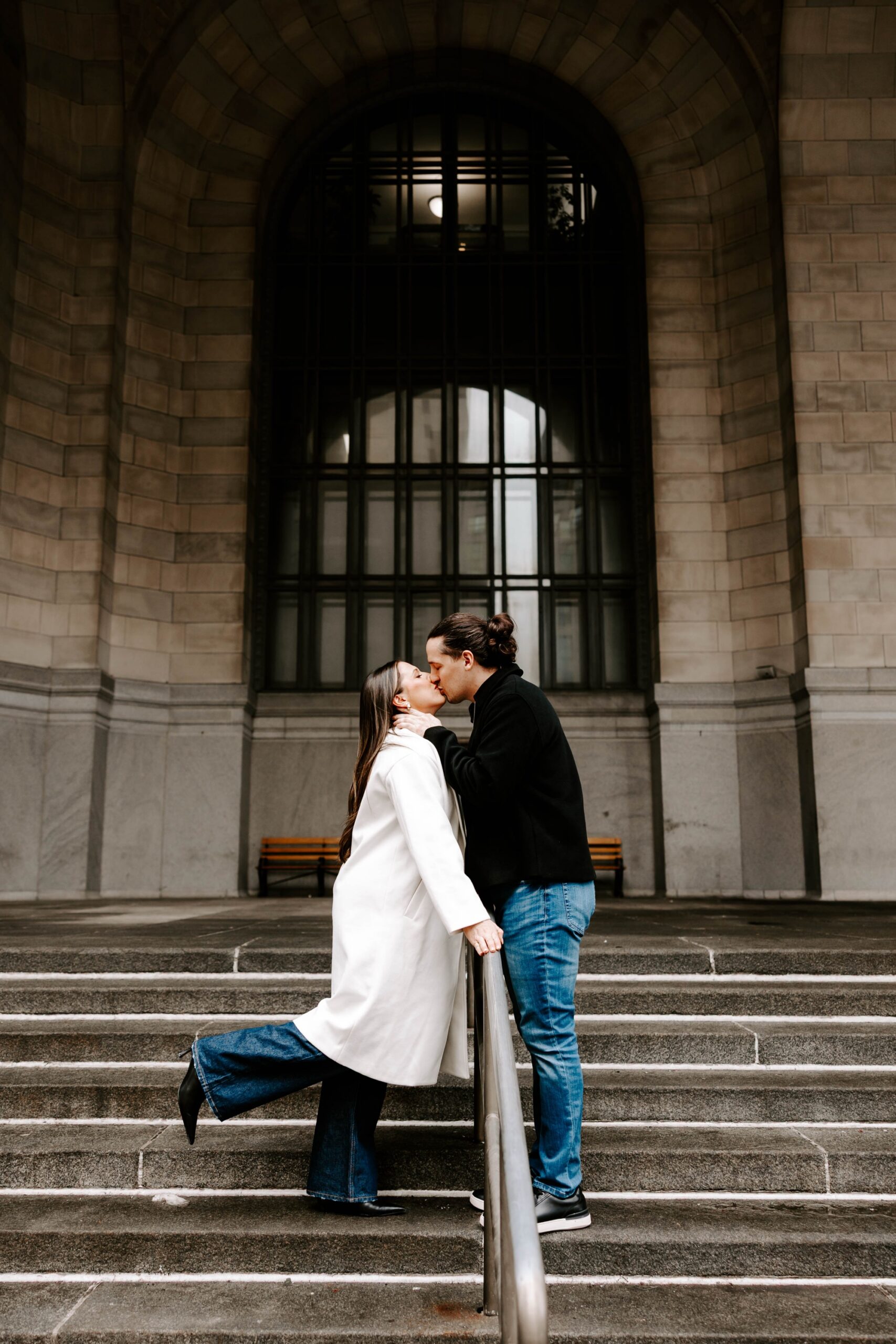 indoor outdoor engagement session