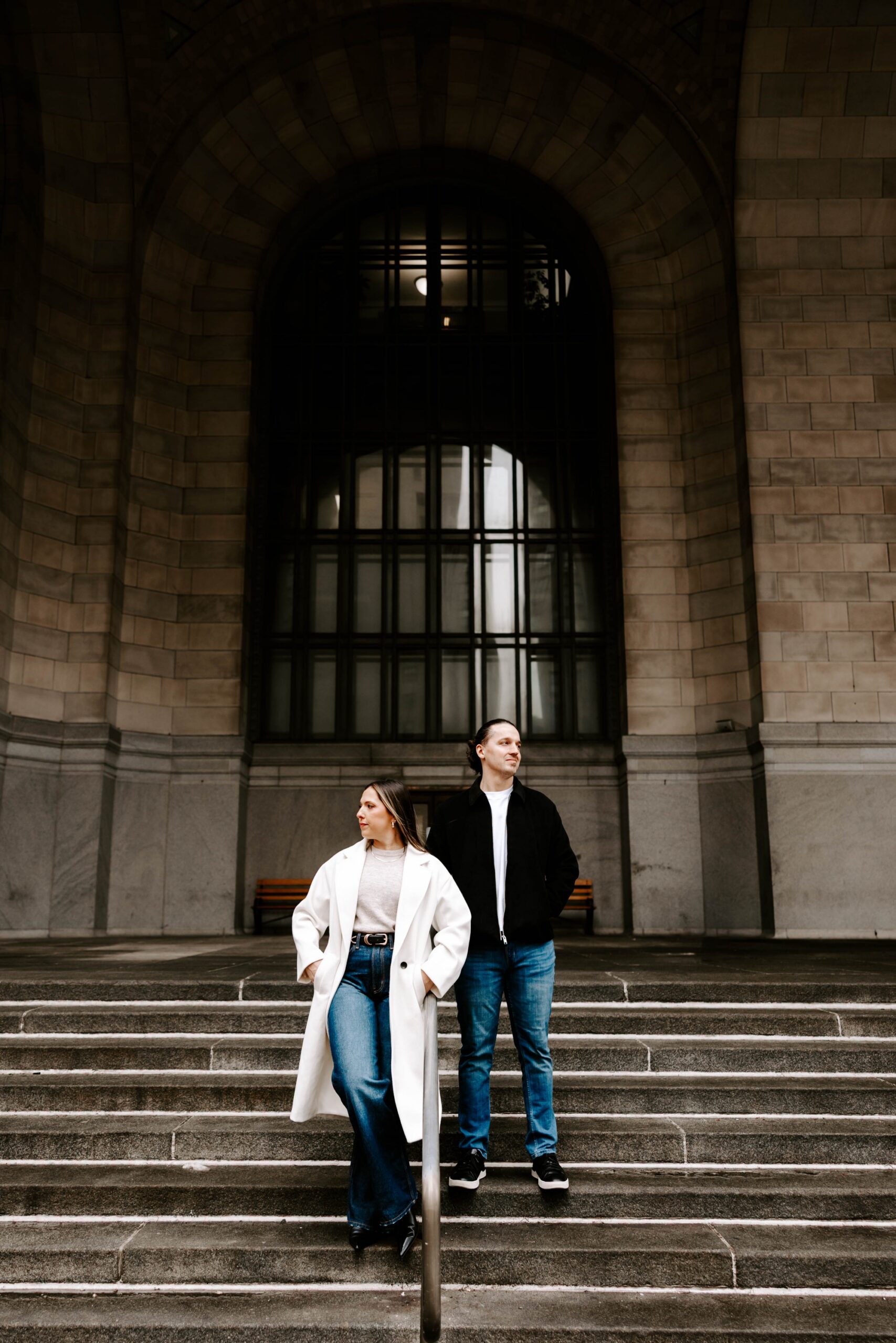 what to wear for winter outdoor engagement photos