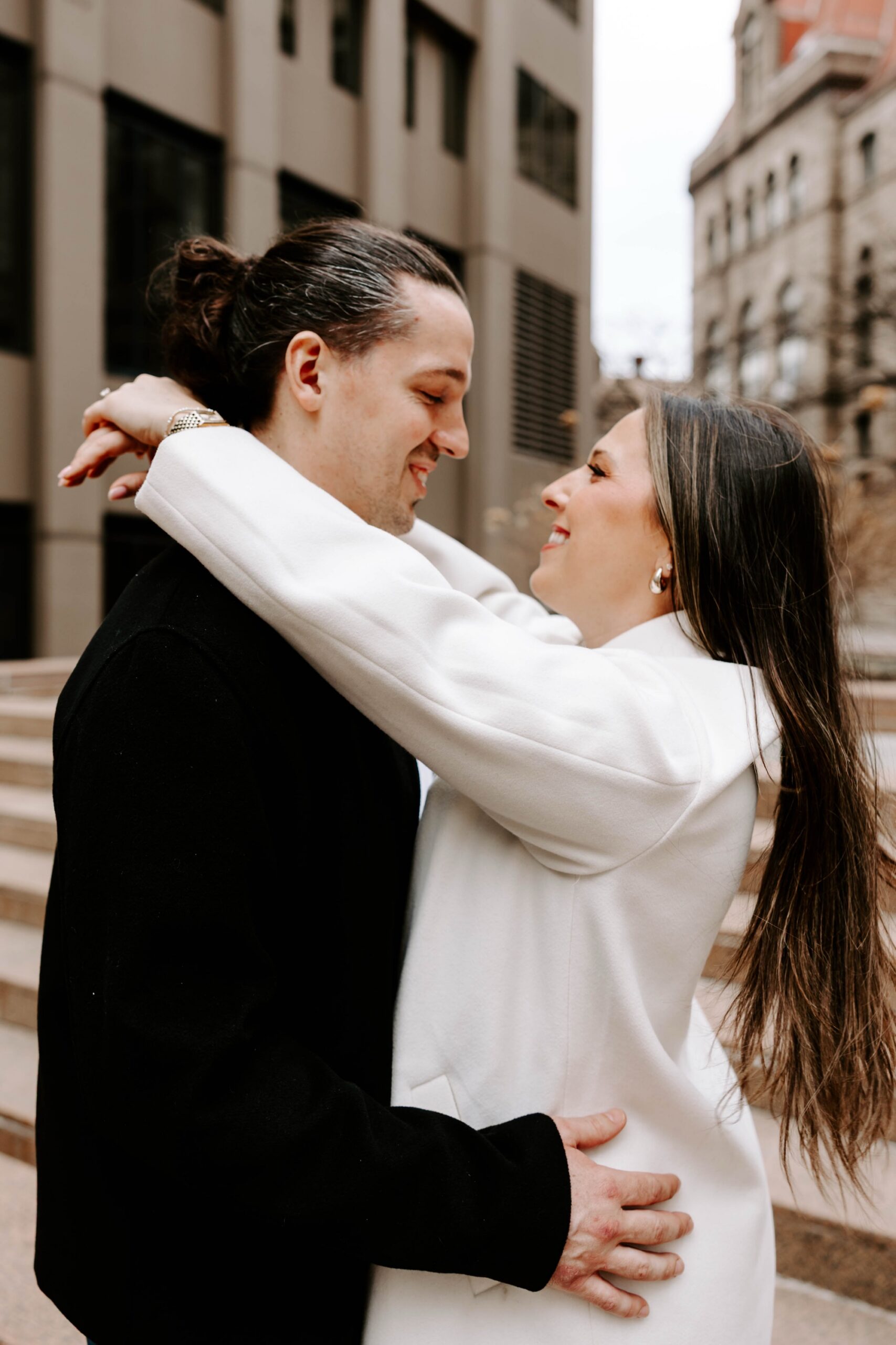indoor outdoor engagement session