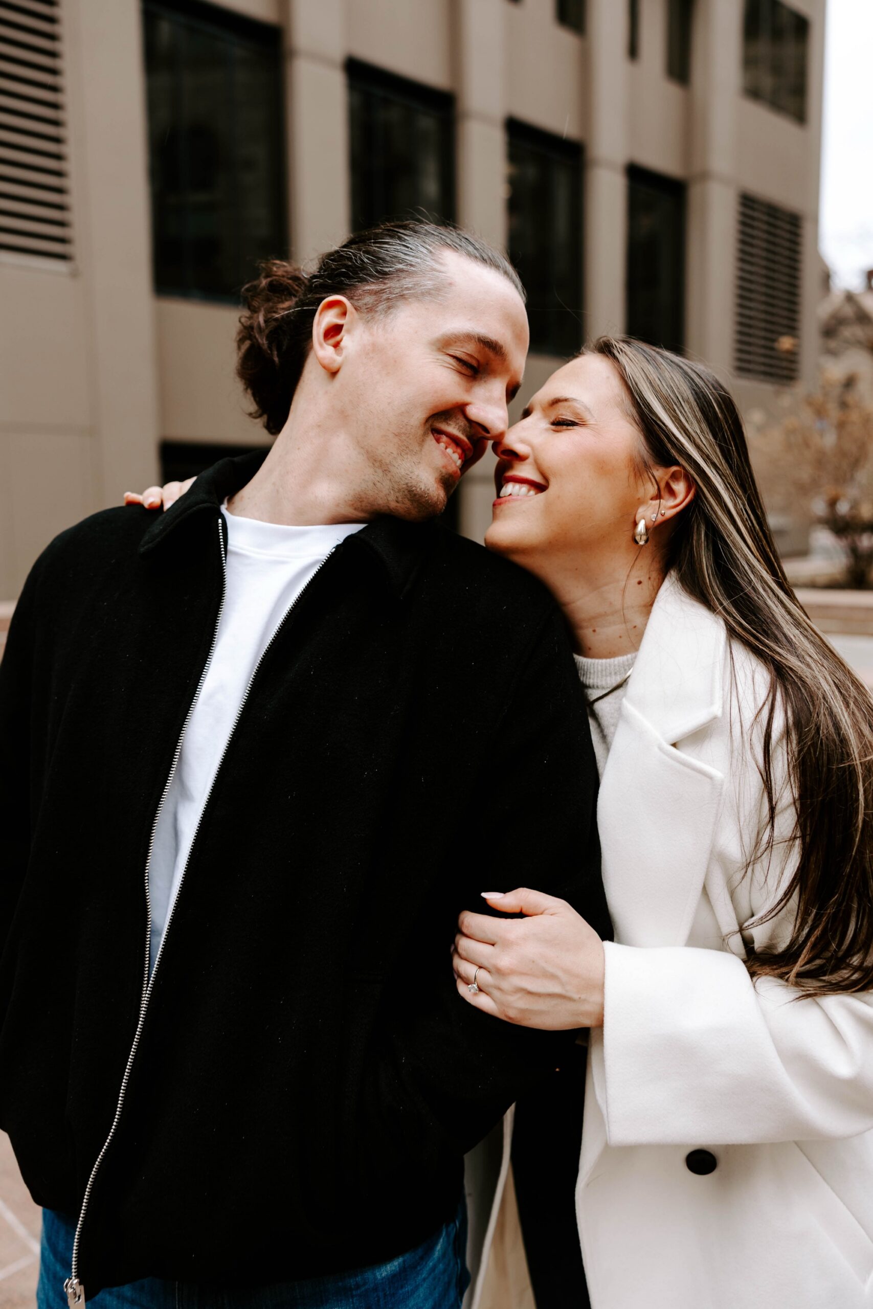 downtown Pittsburgh engagement photos