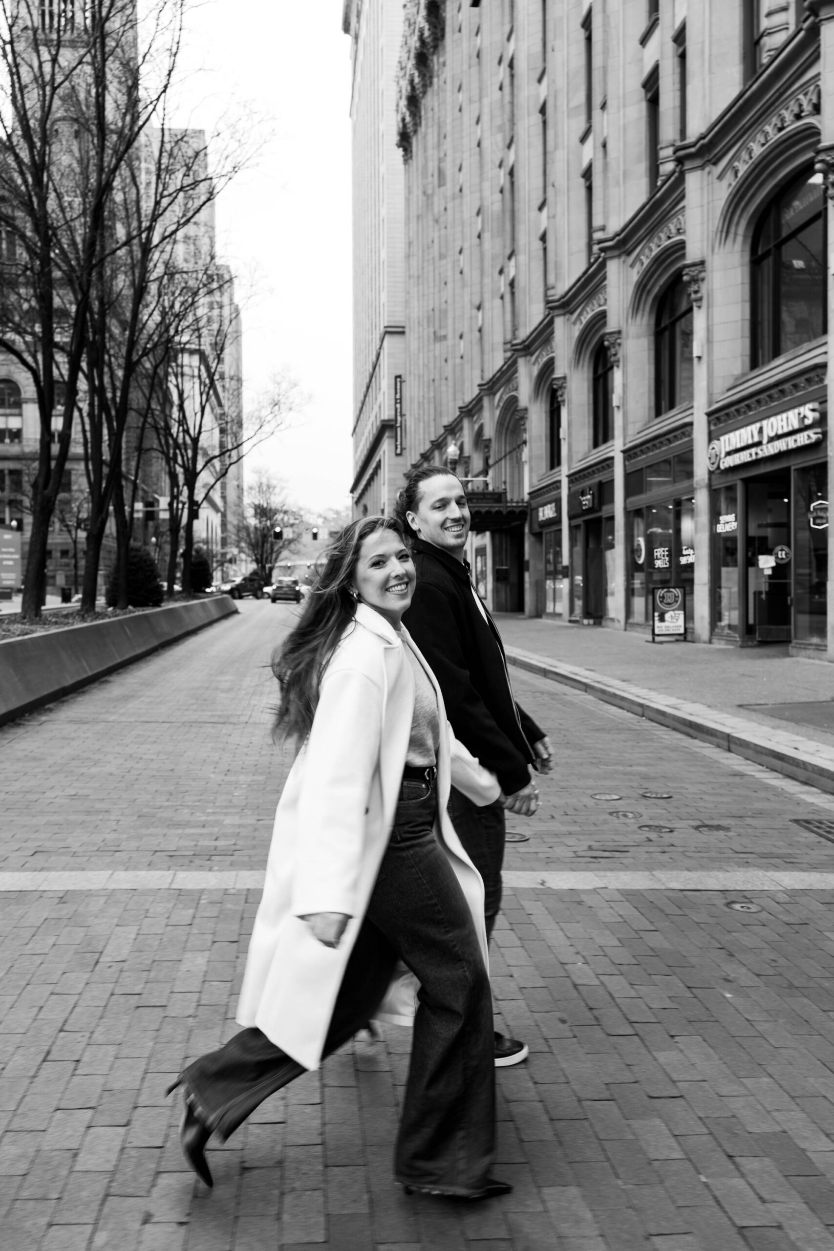 indoor outdoor engagement session