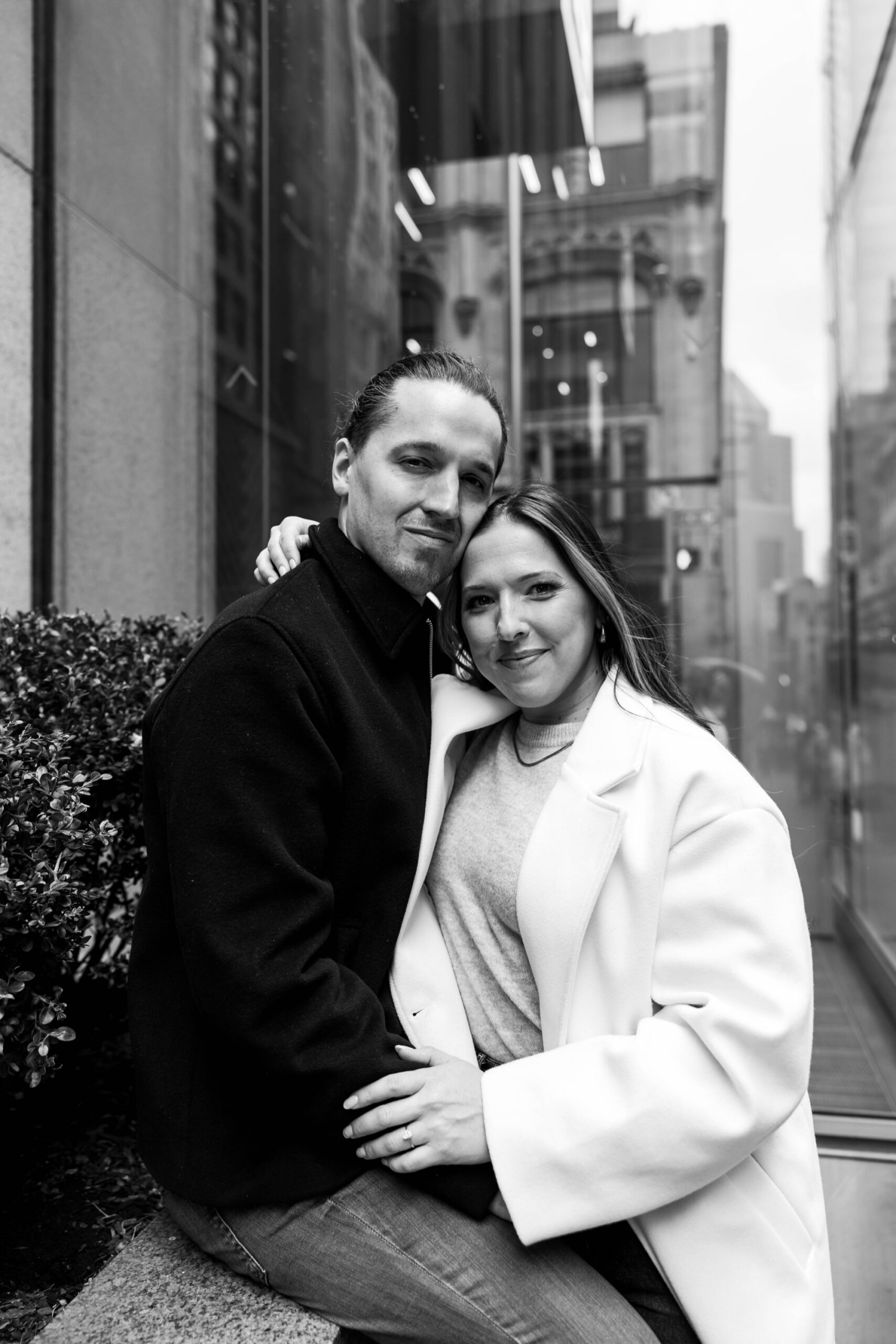 indoor outdoor engagement session
