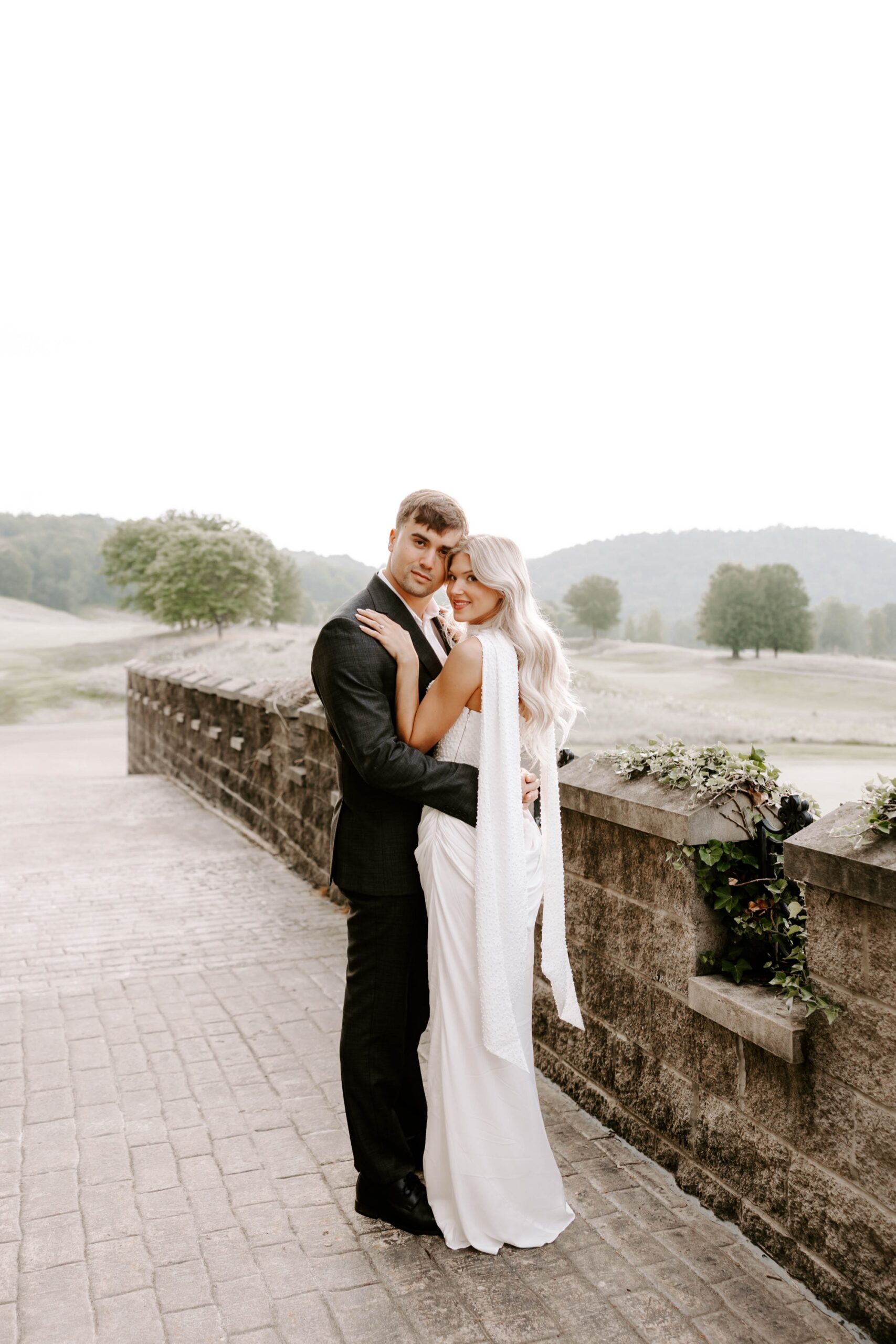 European-inspired engagement photos at Olde Stonewall Golf Club Ellwood City, PA