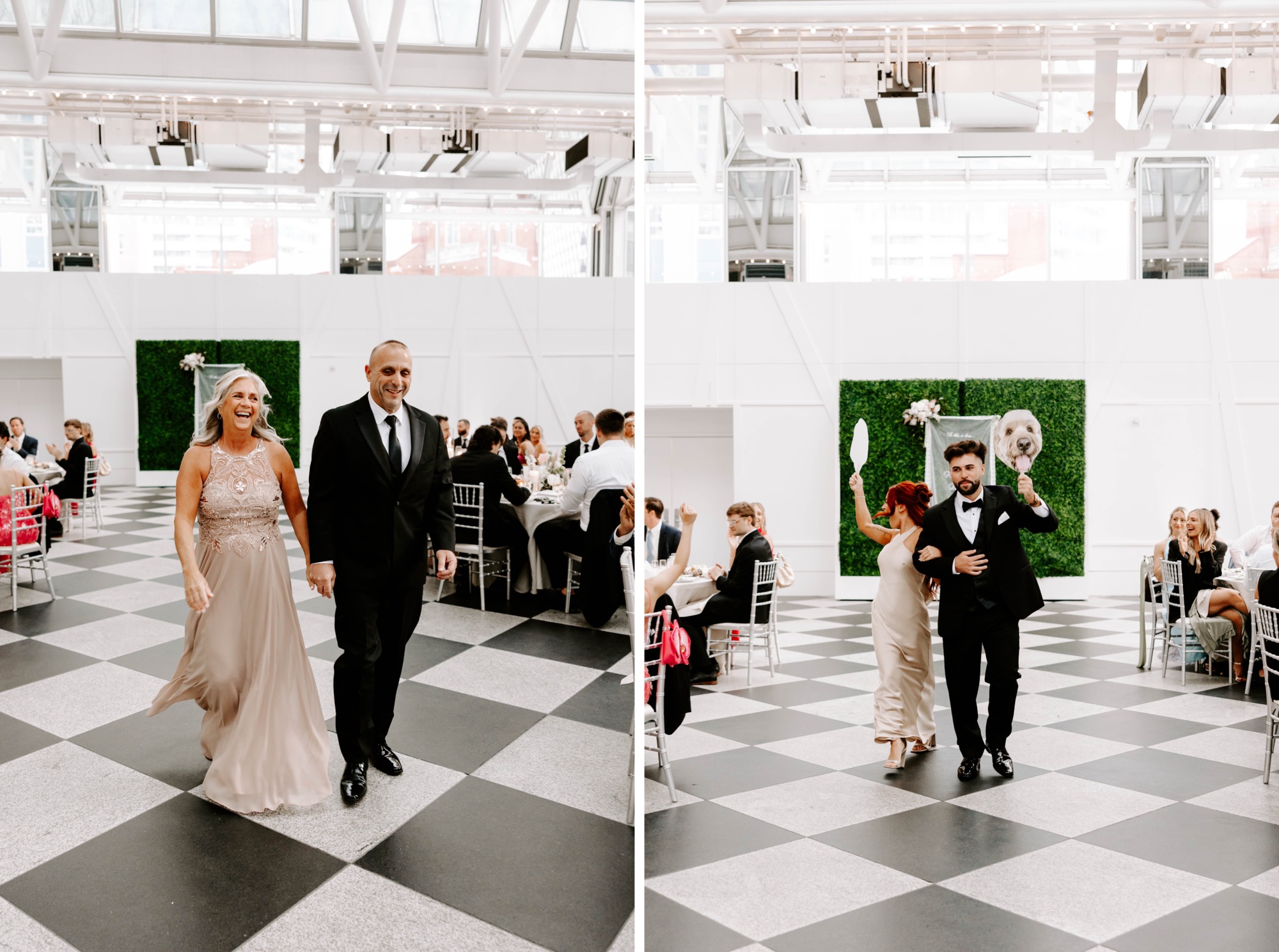 how to throw a party for your wedding day; dog face signs for wedding day